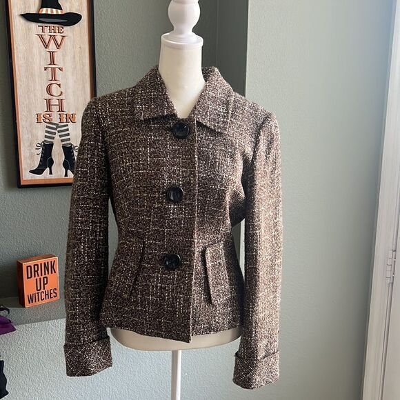 Calvin Klein Tweed Blazer - Picture 2 of 8